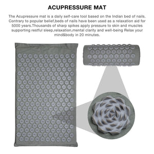ACUPRESSURE STRESS RELIEVER MAT WITH PILLOW & BAG