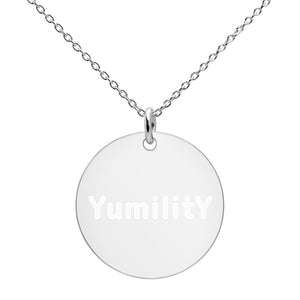 YumilitY - Engraved Silver Disc Necklace