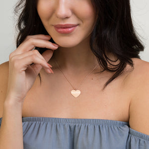 YumilitY - Engraved Silver Heart Necklace